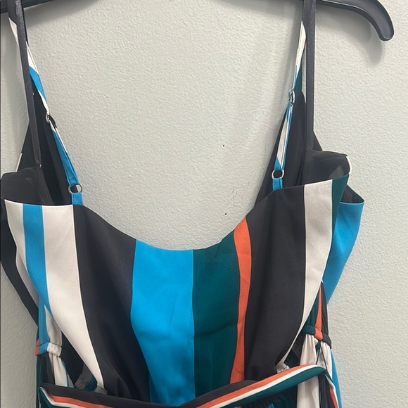 Striped Multicolor Sleeveless Dress - Picture 2 of 6